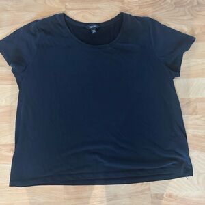 Simply Vera Vera Wang Dark Blue Short Sleeve Tee